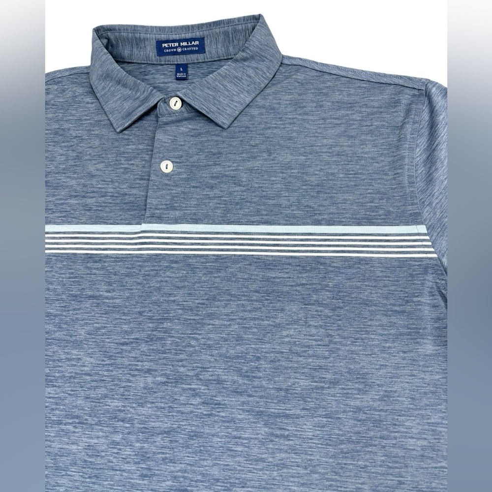 Peter Millar- Walker Performance Polo- Large- Lik… - image 2